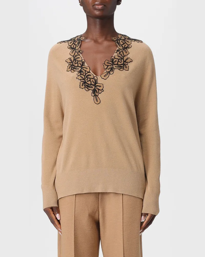 Ermanno Scervino Sweatshirt damen Camel