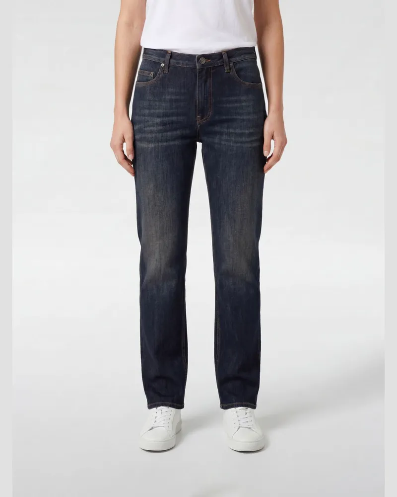 Burberry Slim Fit Jeans aus Denim Schwarz
