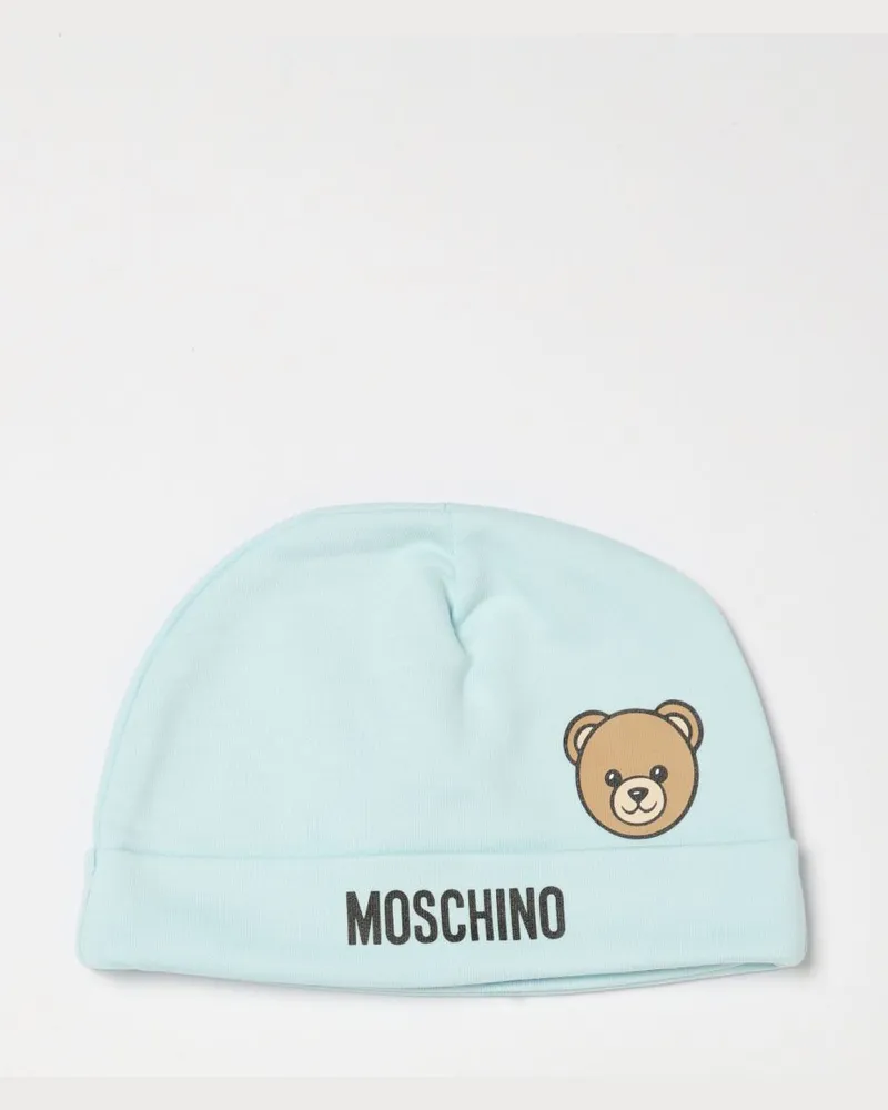Moschino Baumwollhut mit Logo Blau