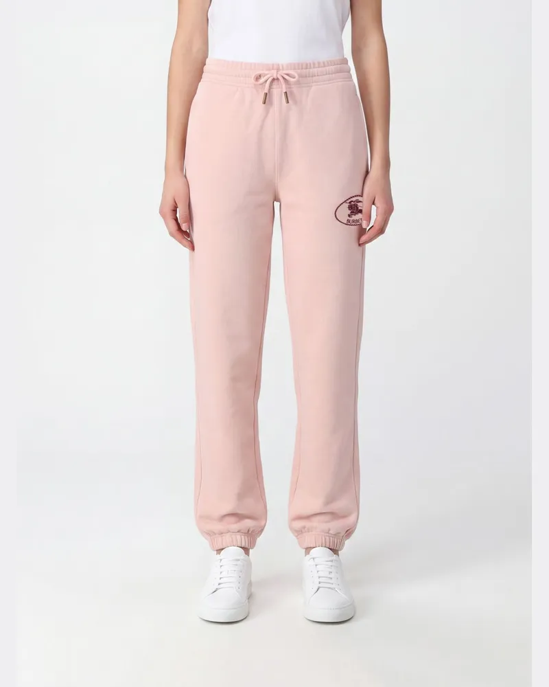 Burberry Jogginghose von aus Baumwolle mit Kordelzug in der Taille und gesticktem EKD-Logo Beige