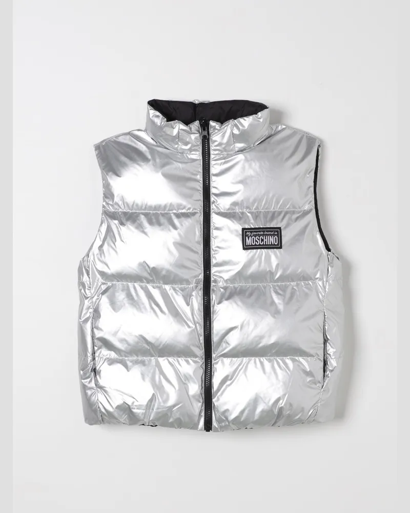 Moschino Gilet kinder Silber