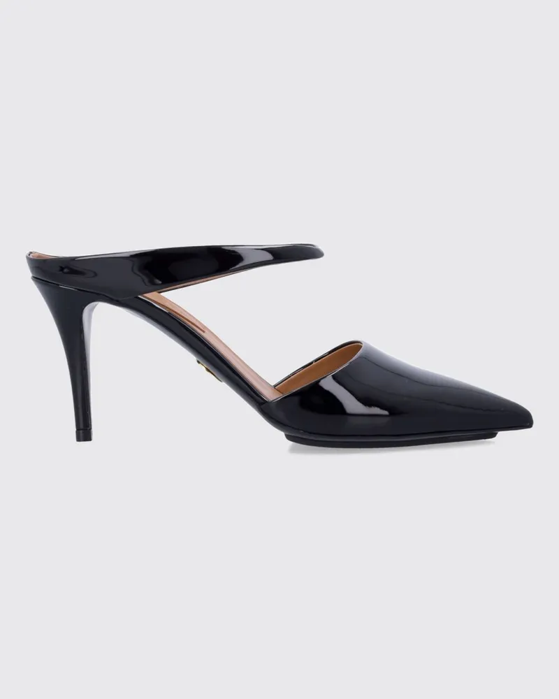 Stella McCartney Mules aus synthetischem Lackleder mit Stilettoabsatz Schwarz