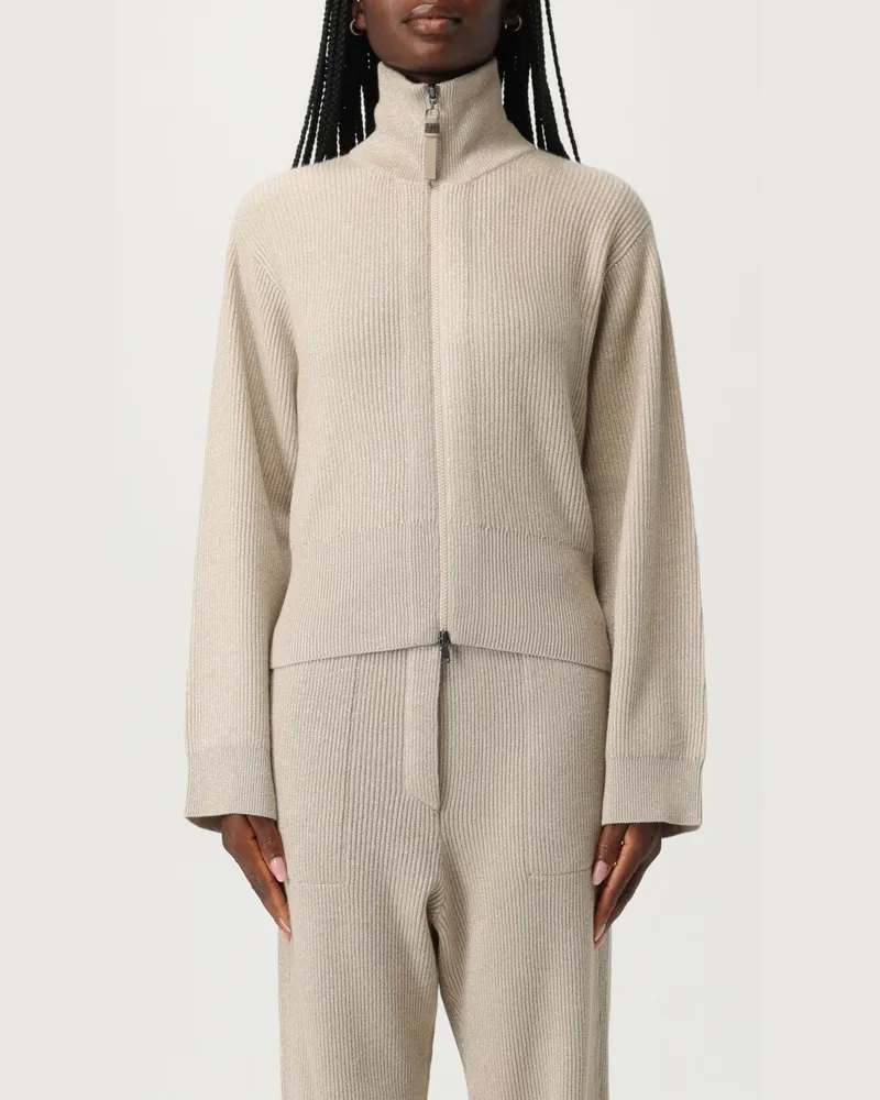 Brunello Cucinelli Strickjacke damen Beige