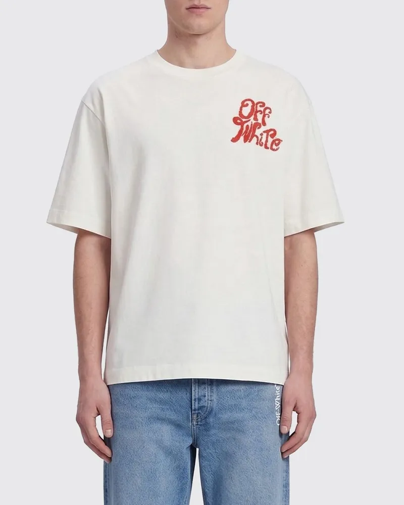 OFF-WHITE T-shirt herren Weiß