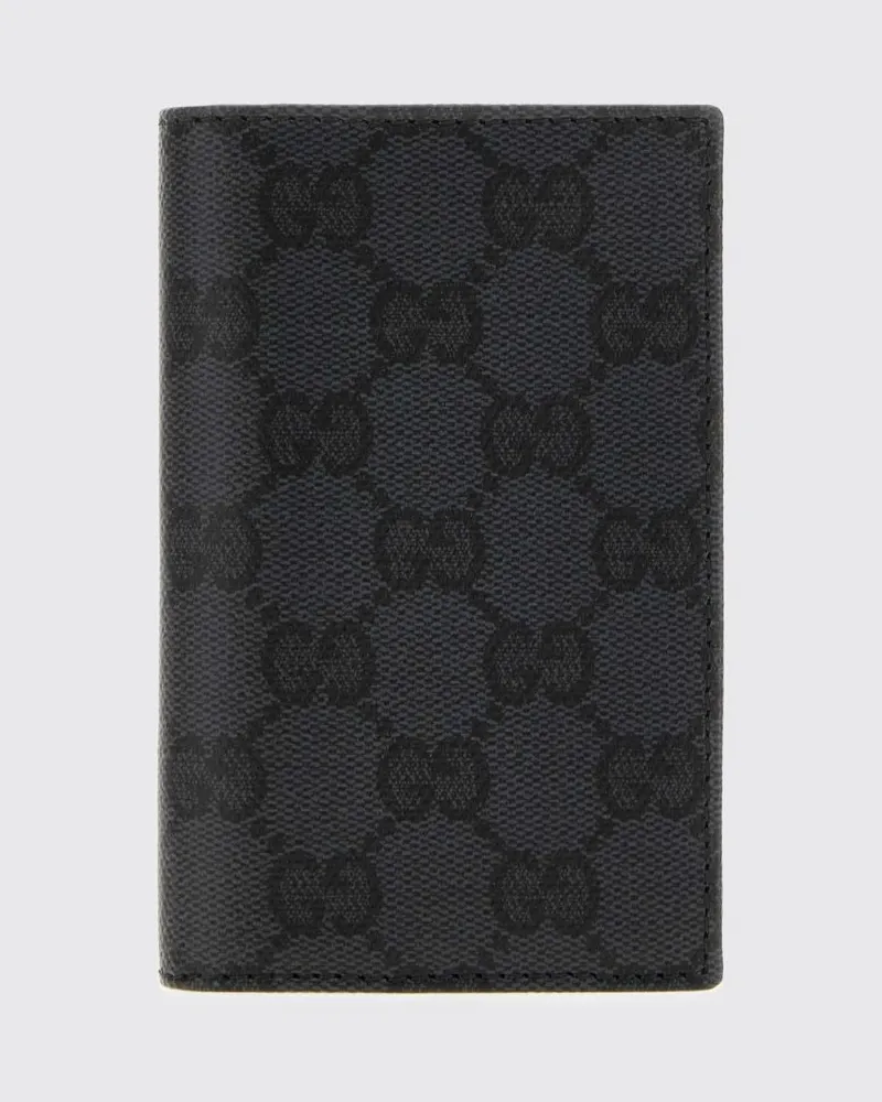 Gucci Essence Bifold-Kartenetui aus GG Supreme-Canvas Schwarz