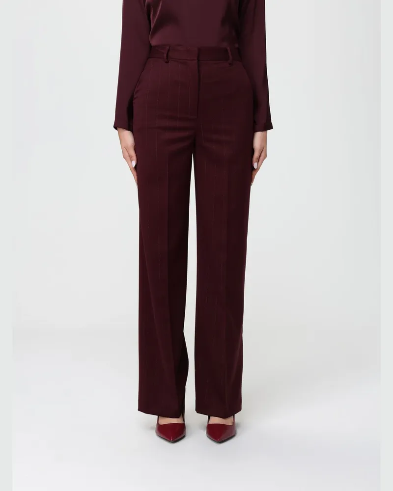 Hanita Hose damen Burgunderrot