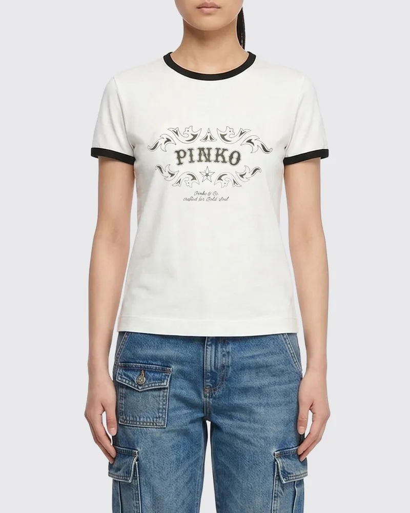Pinko T-shirt damen Weiß