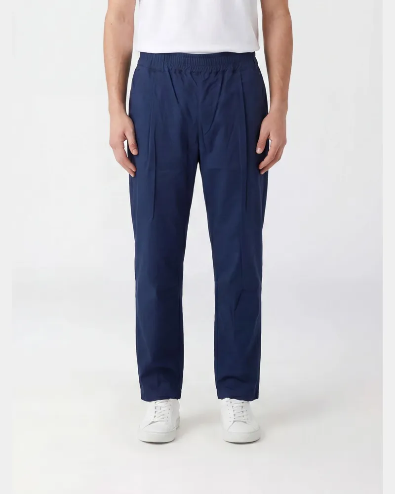 Family First Jogginghose aus Stretch-Baumwolle Blau