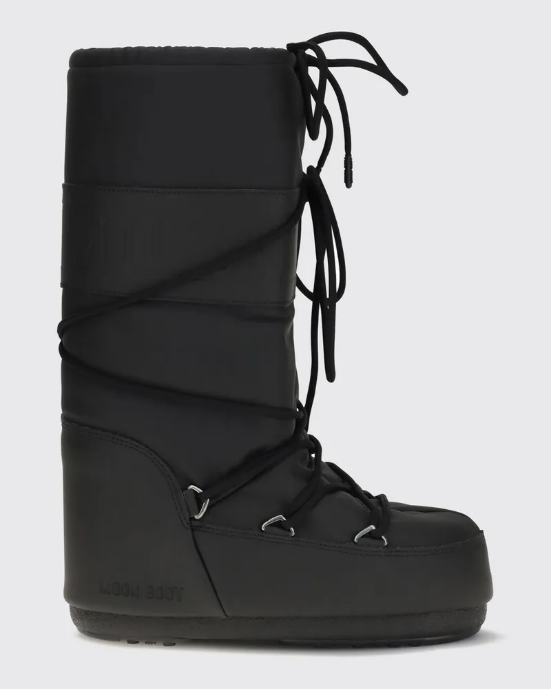 Moon Boot Icon Schnee-Stiefel aus Nylon mit verstellbaren Riemen Schwarz