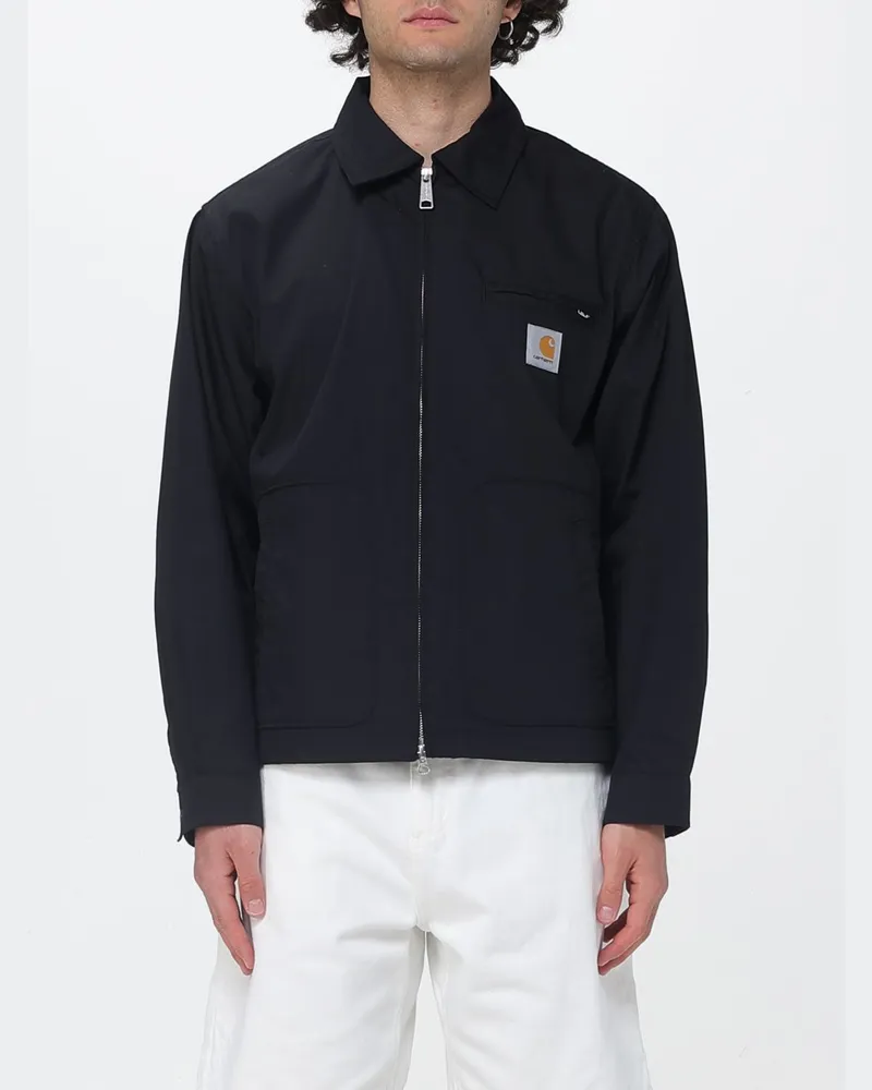 Carhartt WIP Hemdjacke aus Baumwollmischung Schwarz
