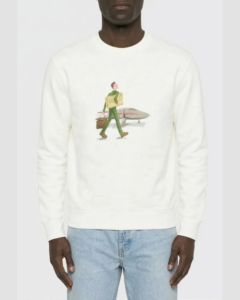 Drôle de Monsieur Sweatshirt herren Weiß