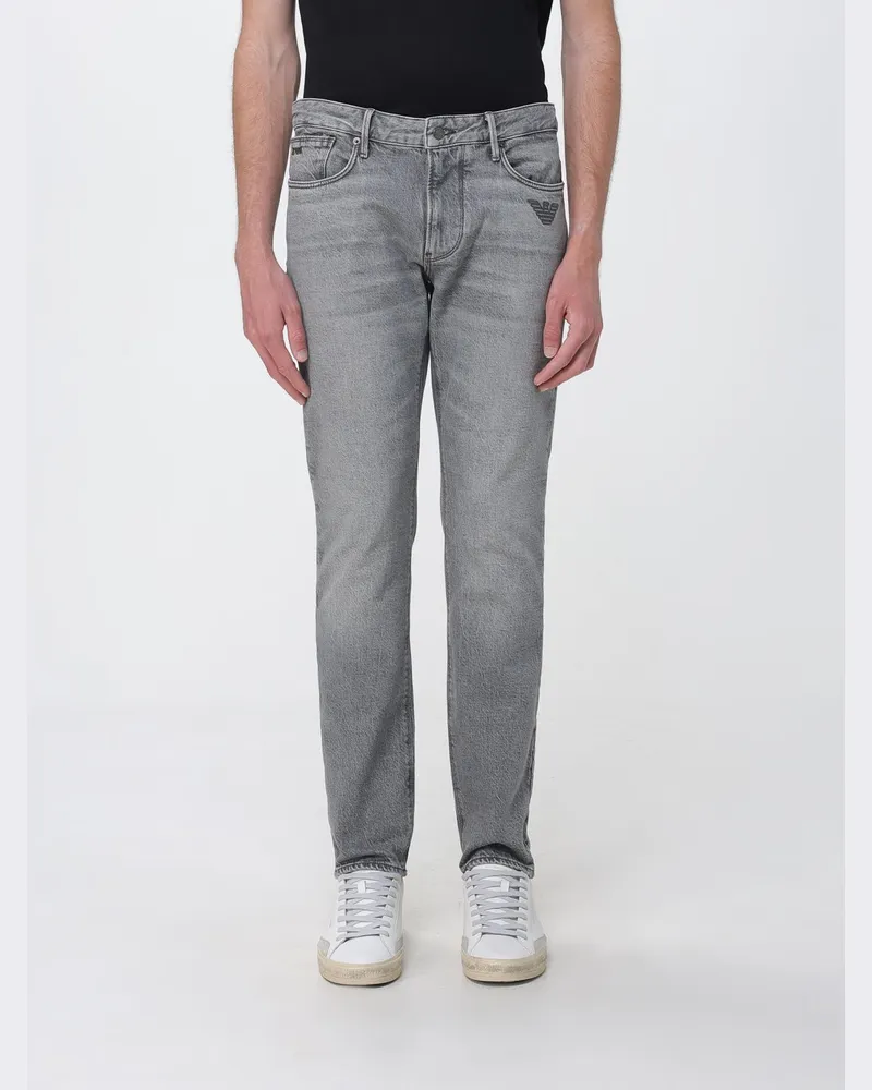 Emporio Armani J06 Stretch-Denim-Jeans Grau