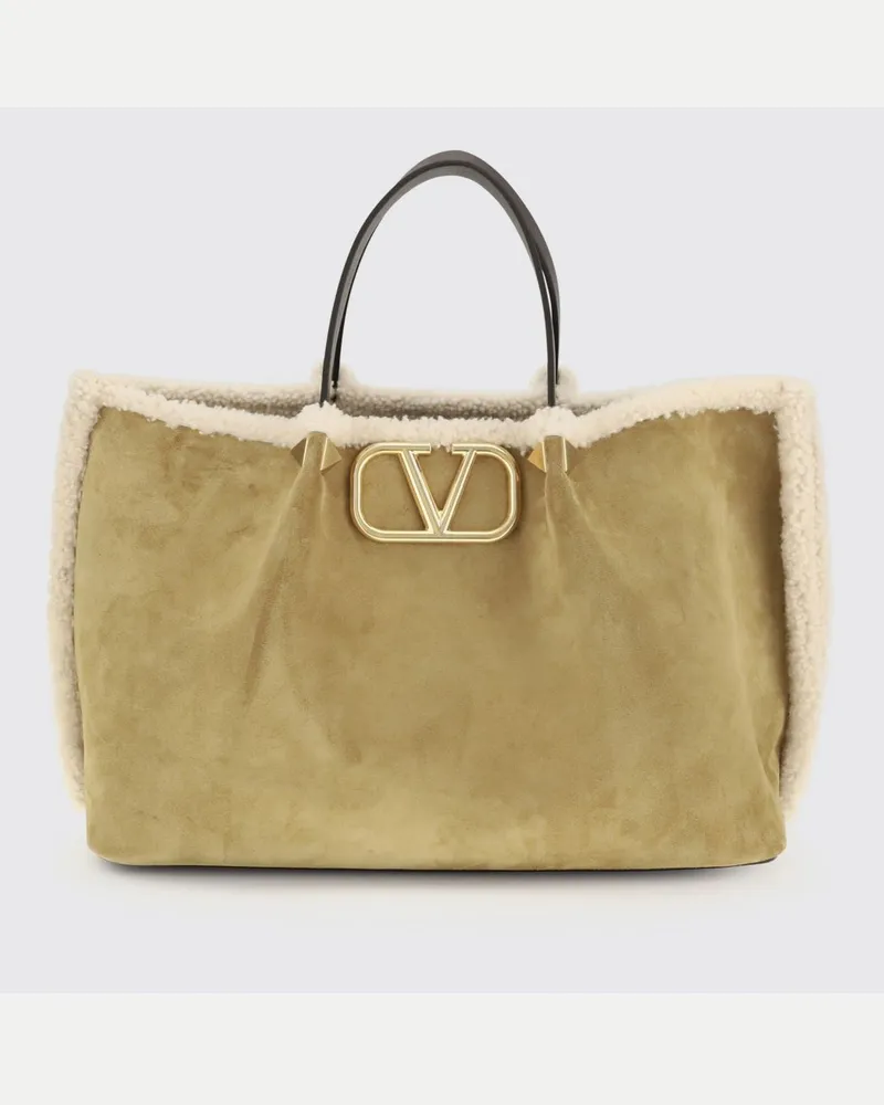 Valentino Garavani Schultertasche damen Beige