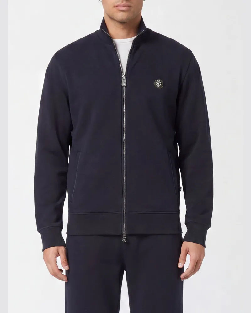 Billionaire Bomberjacke aus Baumwolle mit Logo Navy