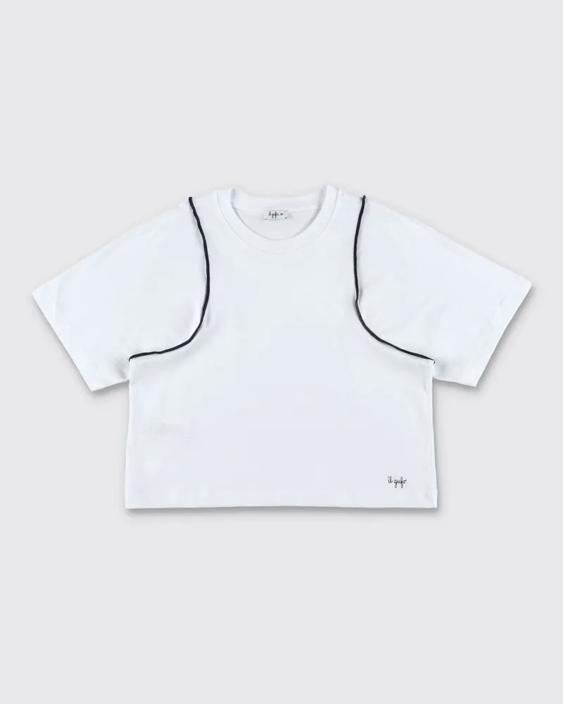 Il Gufo T-shirt kinder Weiß
