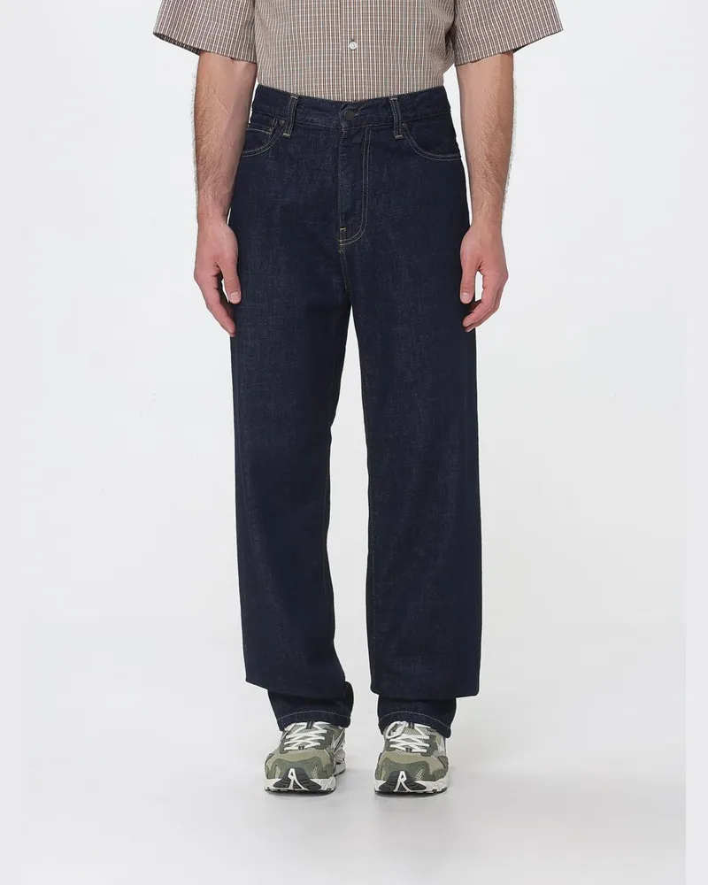 Carhartt WIP Aaron Wide Leg Jeans aus Denim Blau