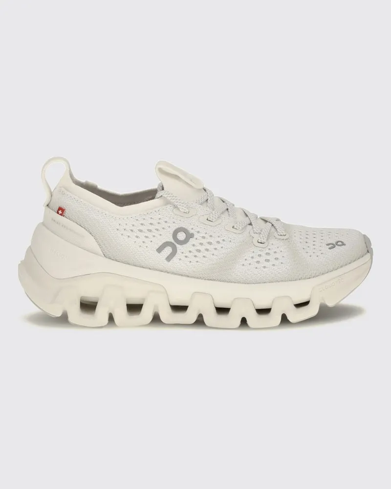 ON Gedämpfte Cloud X Tempo Sneaker aus recyceltem Mesh Ivory