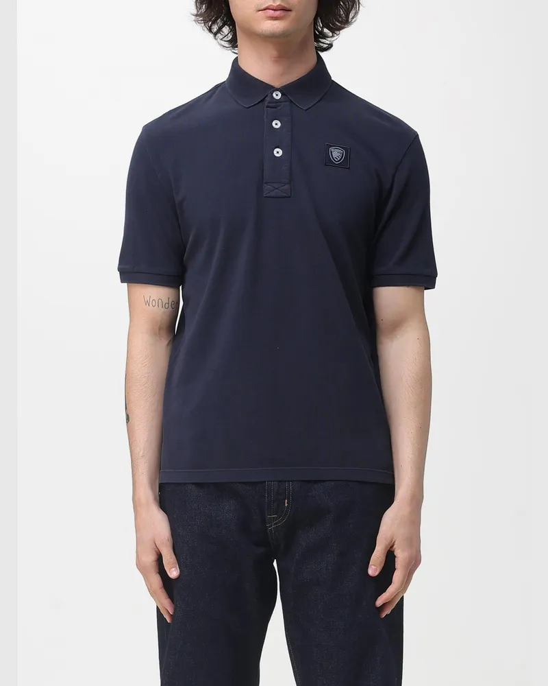 Blauer Polo herren Blau
