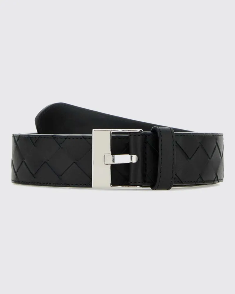 Bottega Veneta Watch Gürtel aus geflochtenem Leder Schwarz