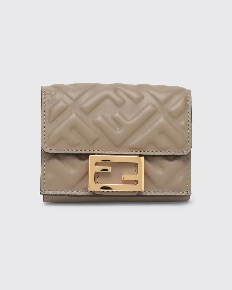 Fendi Geldbörse damen Taubengrau