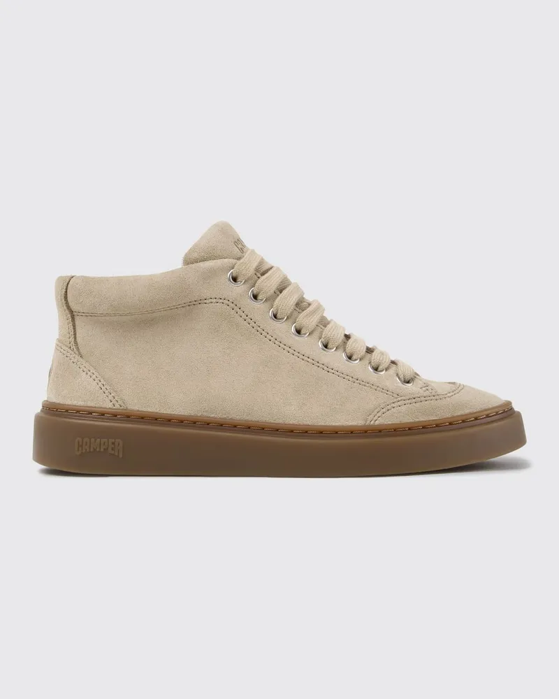 Camper Hohe Runner Twentyfive Sneakers aus Veloursleder mit Gummisohle Beige