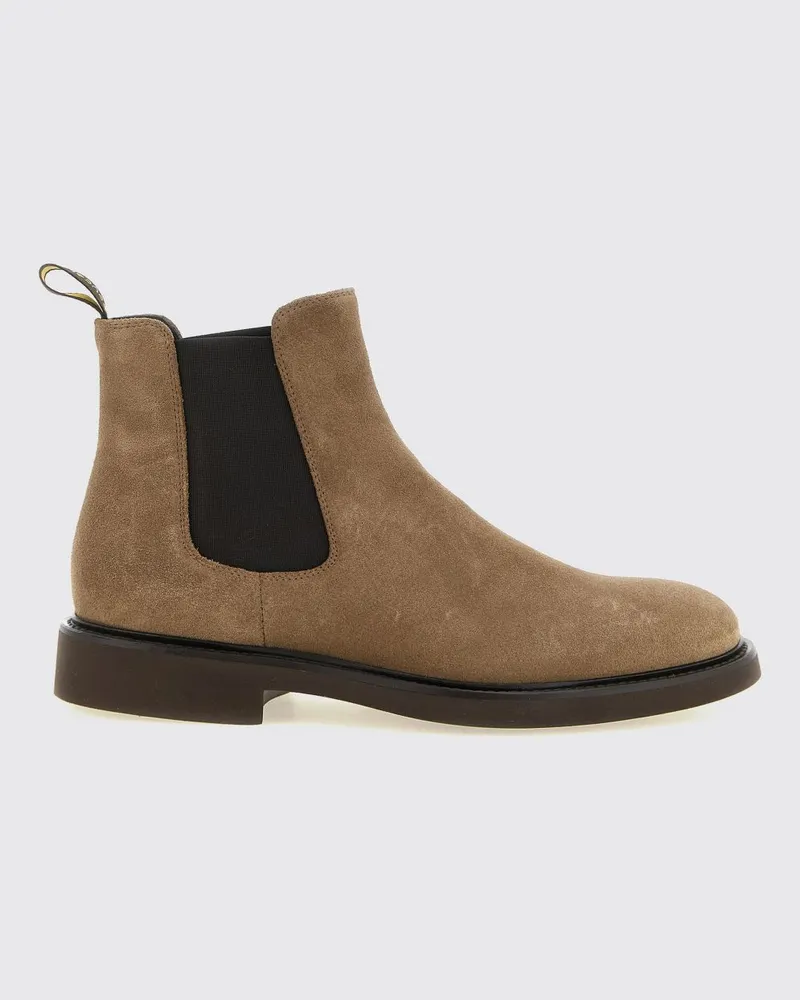 Doucal´s Wildleder-Chelsea-Boots mit hinterer Zuglasche Beige