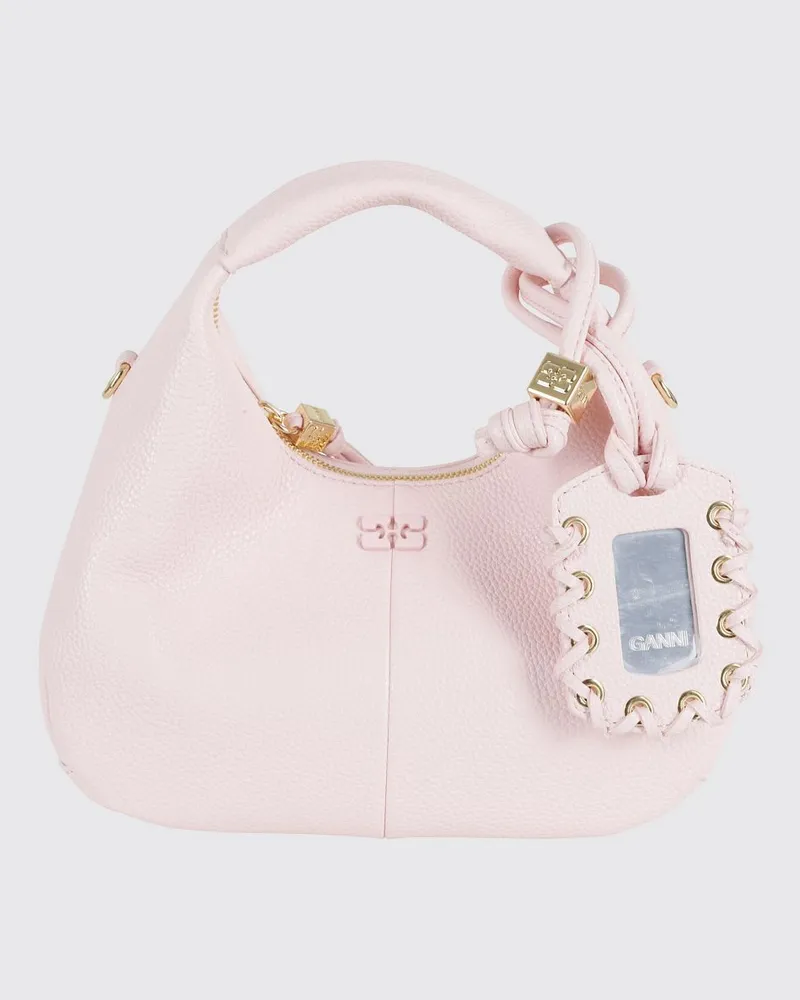 Ganni Schultertasche damen Pink