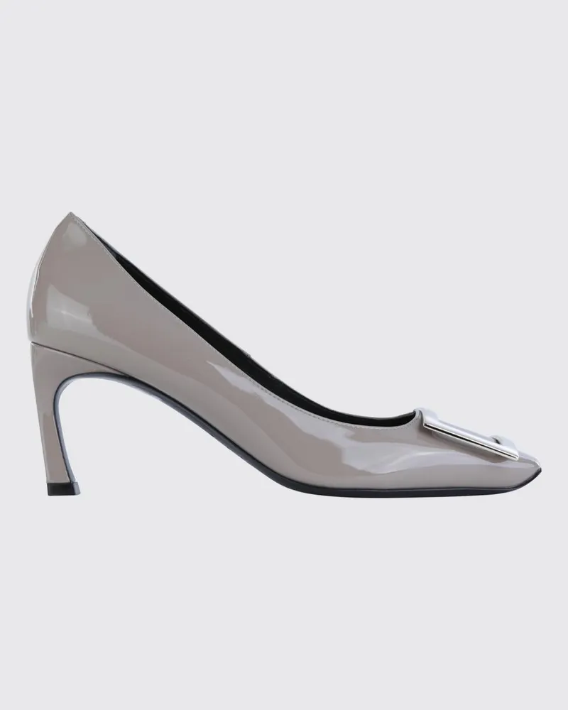 Roger Vivier Trompette Pumps von aus Lackleder mit Stilettoabsatz Beige