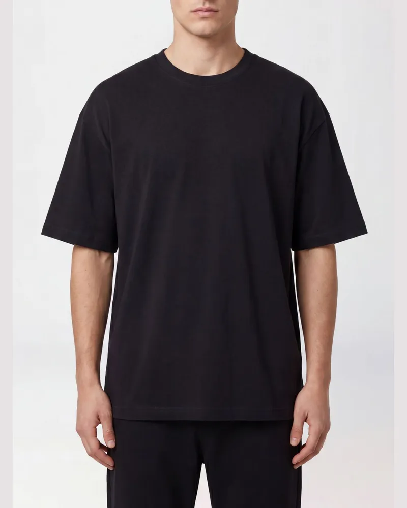 Edwin Jeans Basic Baumwoll-T-Shirt Schwarz