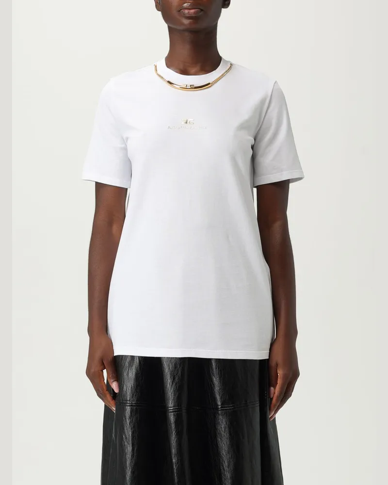 Elisabetta Franchi T-shirt damen Weiß