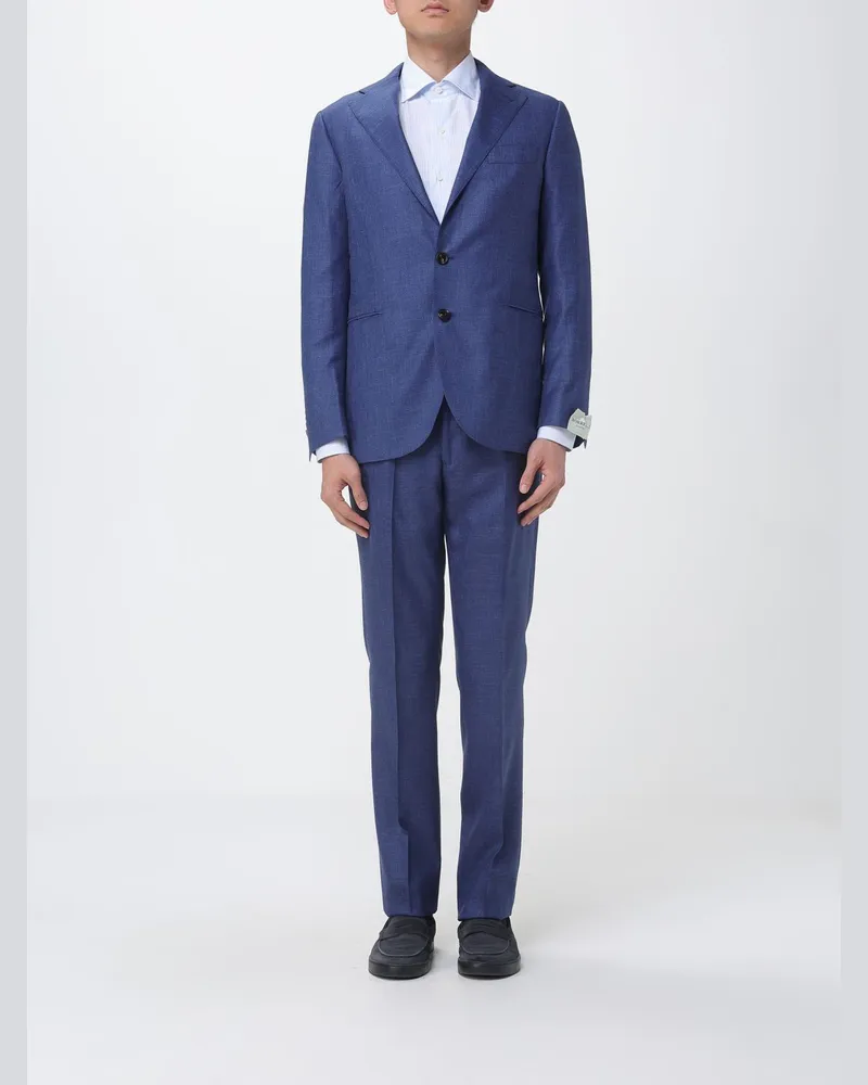 Luigi Borrelli Anzug herren Blau