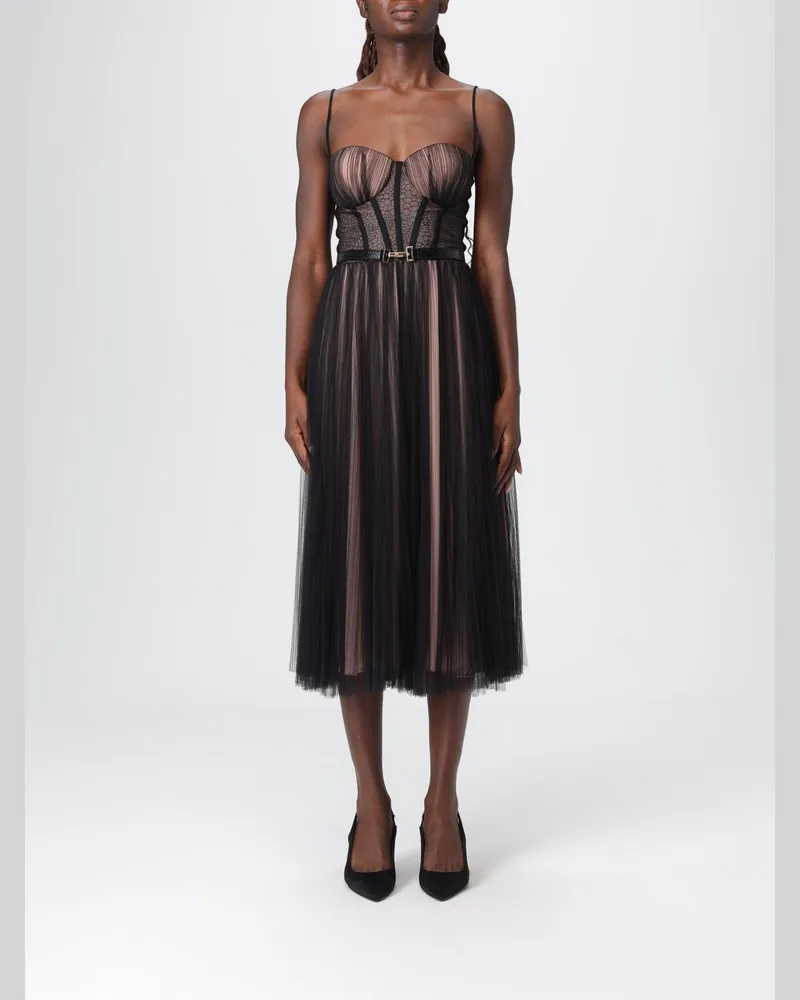 Elisabetta Franchi Kleider damen Schwarz