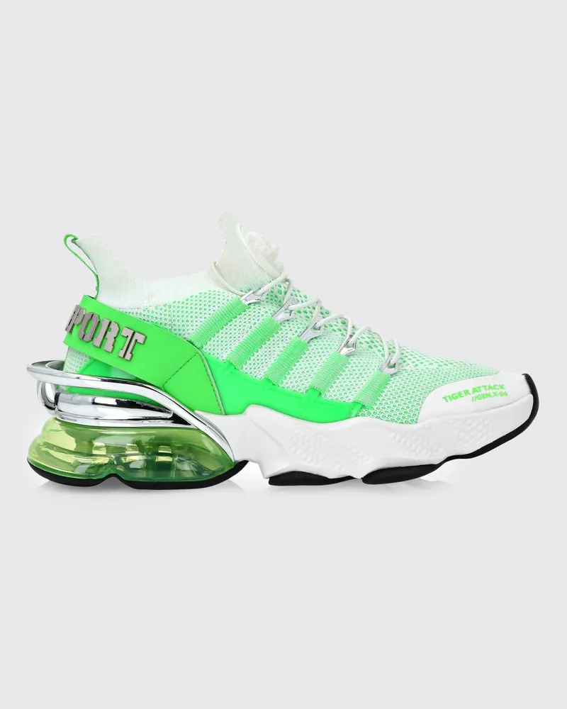 Philipp Plein Sneakers aus Mesh und Gummi Weiß