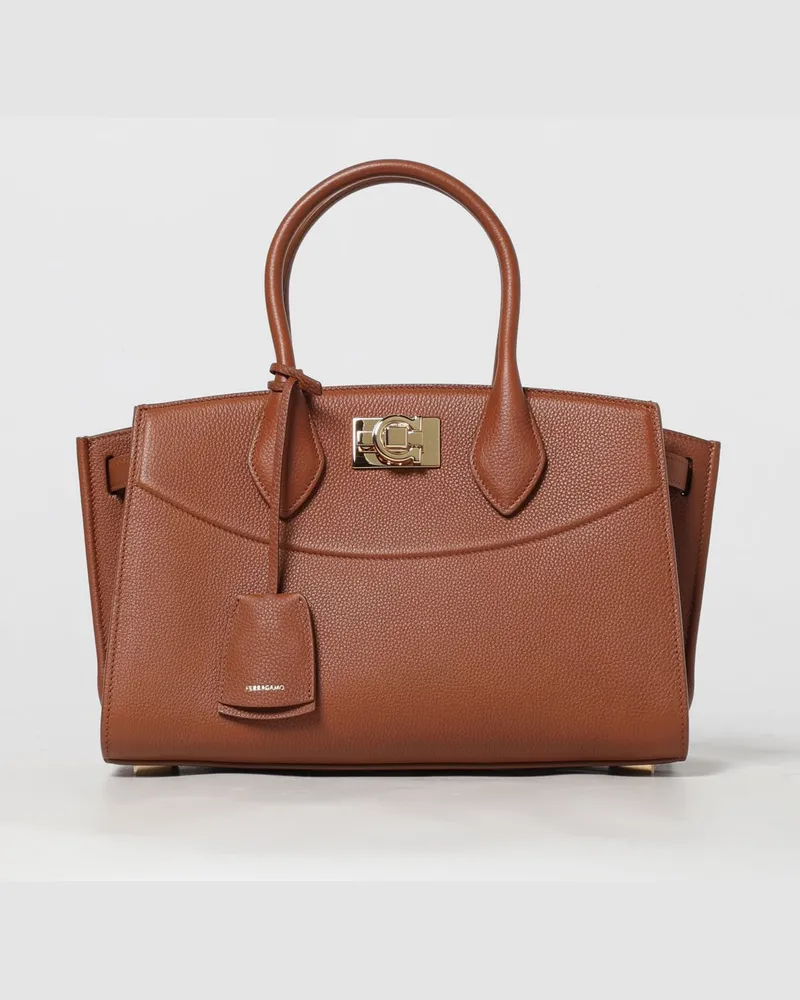 Ferragamo Schultertasche damen Beige