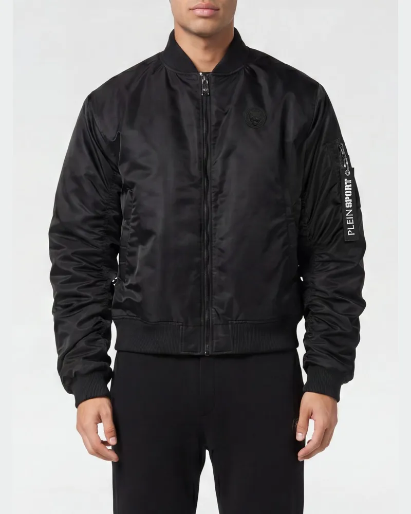 Philipp Plein Nylon-Bomberjacke Schwarz