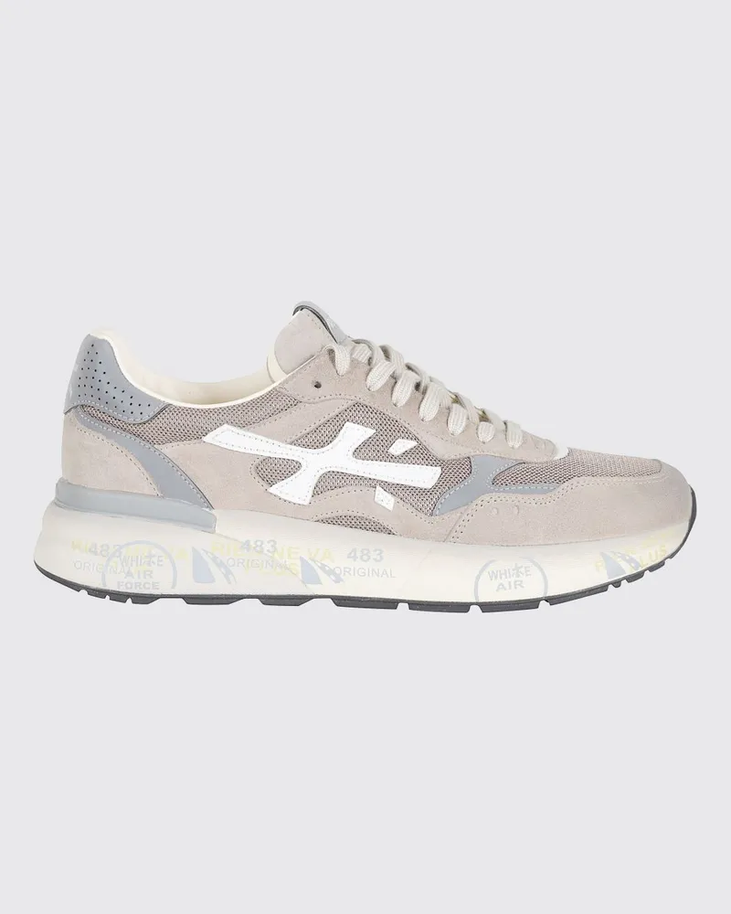 Premiata Mick Sneaker aus Used-Wildleder und Mesh Braun