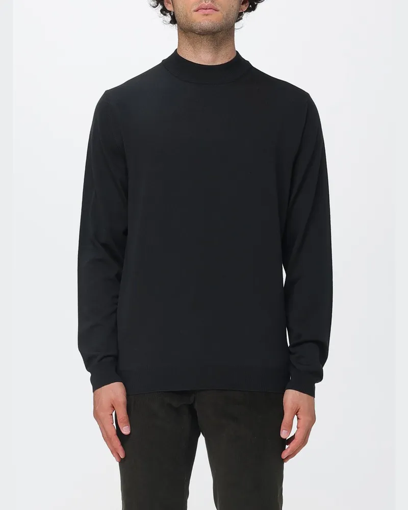 Zanone Pullover aus Wollmischung mit Rundhalsausschnitt und langen Ärmeln Grün