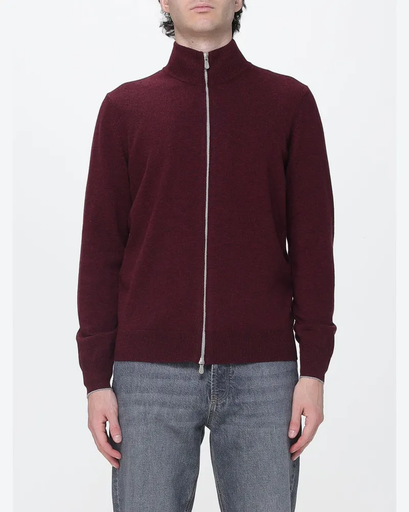 Brunello Cucinelli Pullover herren Burgunderrot
