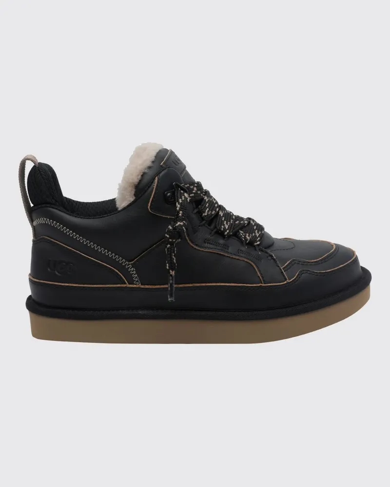 UGG Lowmel Sneaker aus Kalbsleder mit Zuglasche und EVA-Sohle Schwarz