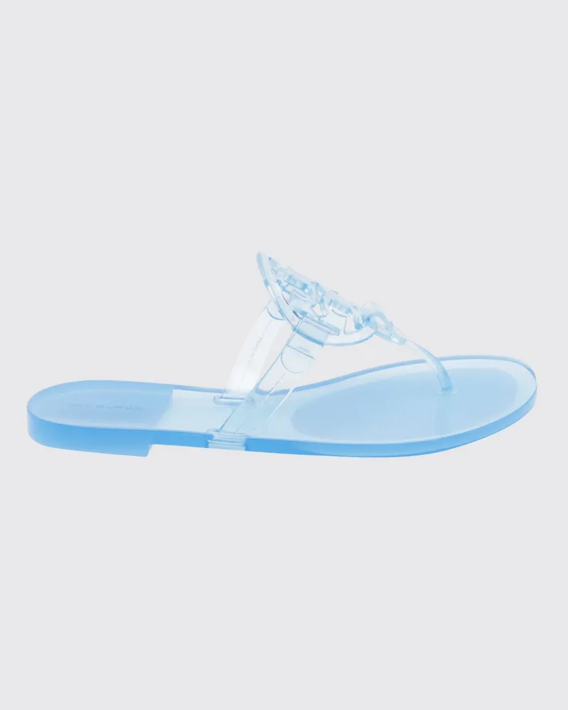 Tory Burch Miller Jelly Zehentrenner-Sandalen von aus TPU mit geschnitztem Double T-Logo Navy