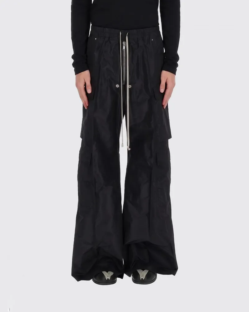 Rick Owens Cargobelas Hose aus Twill Schwarz
