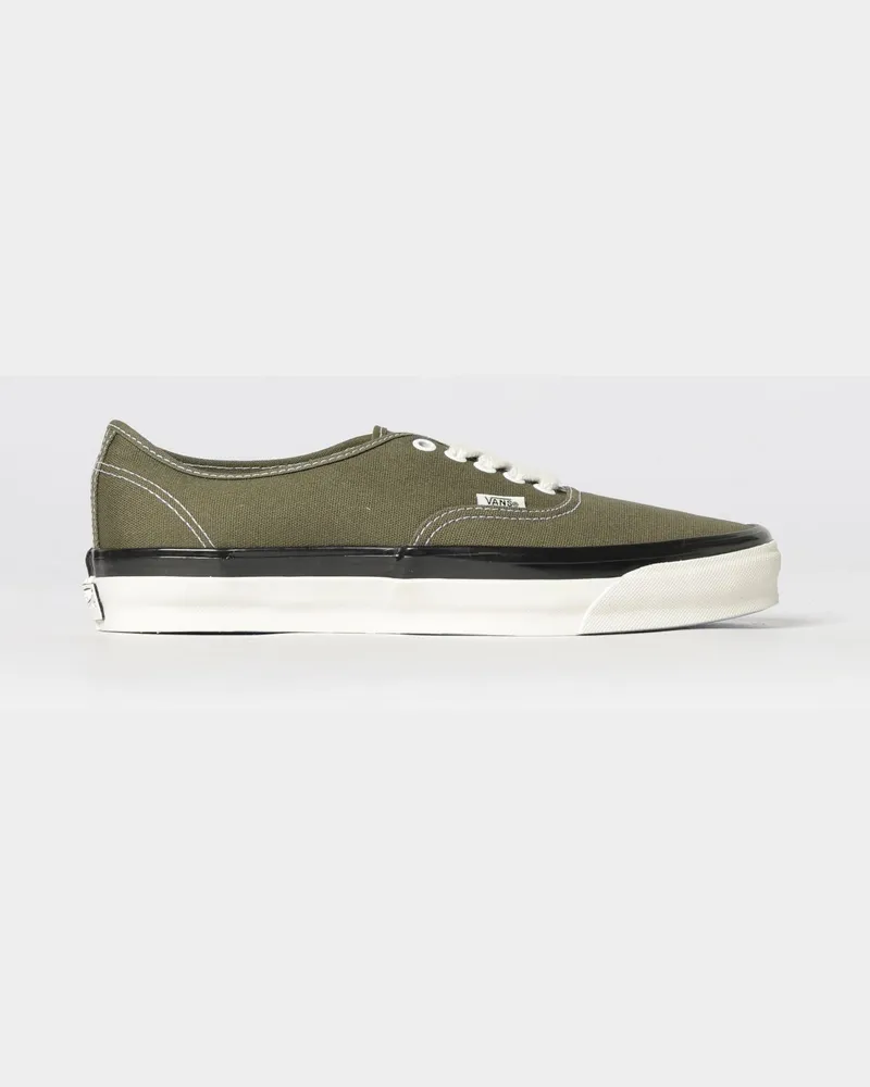 Vans LX Authentic Low-Top-Sneakers aus Baumwoll-Canvas mit Kontrastsohle Grün