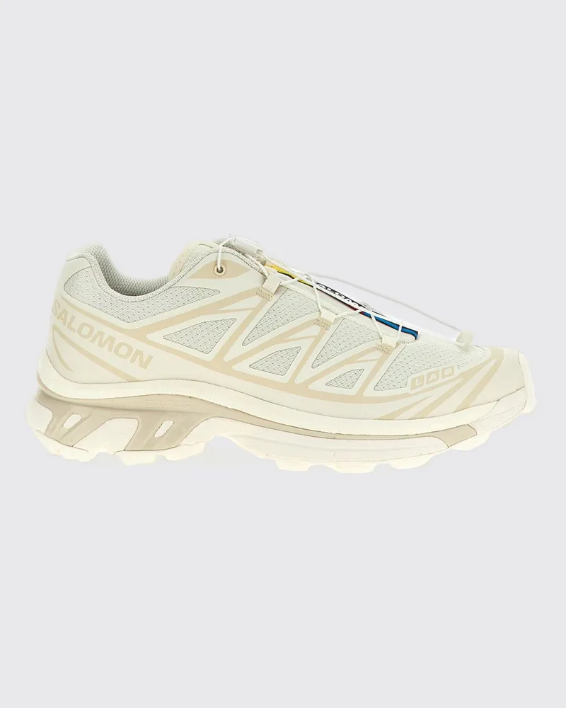 Salomon XT-6 Sneakers aus Mesh und Gummi Beige