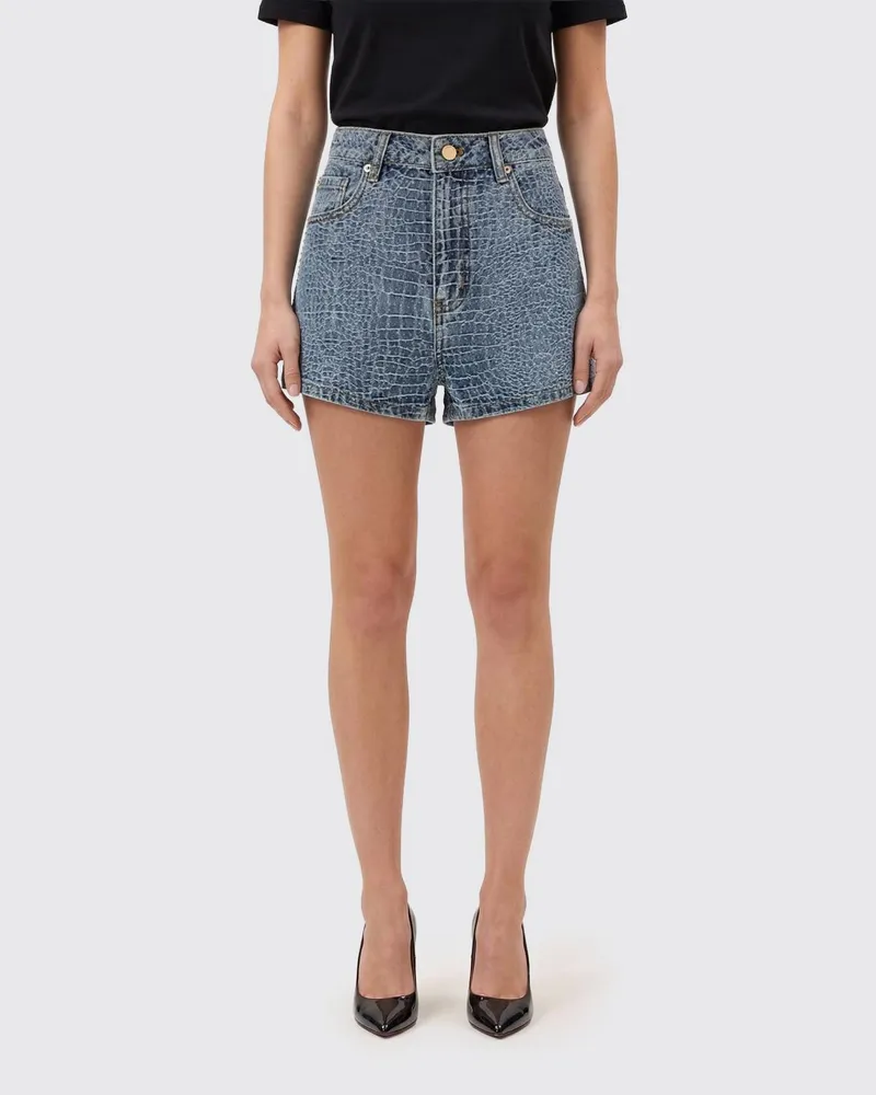 Self-Portrait Shorts damen Blau