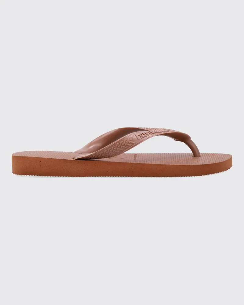 Havaianas Top Senses Zehentrenner-Sandalen von aus Gummi mit Ton-in-Ton-Logo Rostbraun