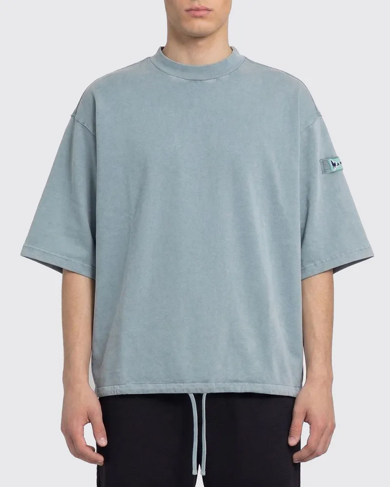 Marni T-shirt herren Himmelblau
