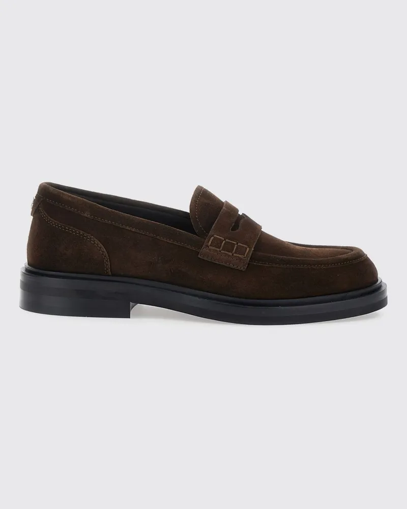 Dolce & Gabbana DOLCE  GABBANA Penny-Loafer Dolce & Gabbana aus Velourskalbsleder mit hochgezogener Naht Braun