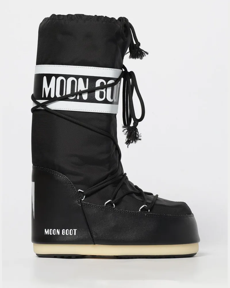 Moon Boot Flache stiefeletten damen Schwarz