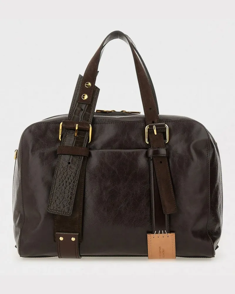 Moschino Schultertasche damen Braun