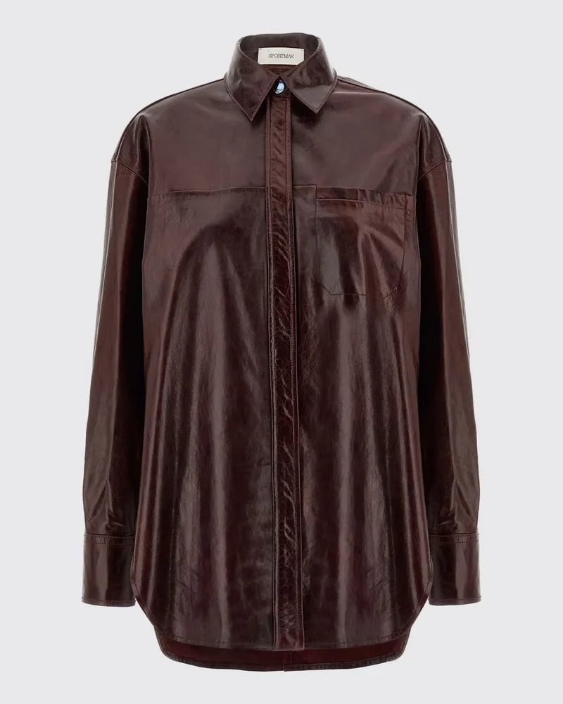 SPORTMAX Hemdbluse damen Burgunderrot